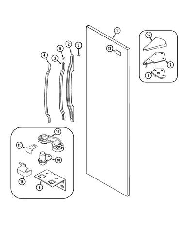 Fresh food outer door