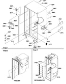 Cabinet, light switches & bottom hinge