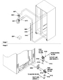 Water filter assy. & water valves