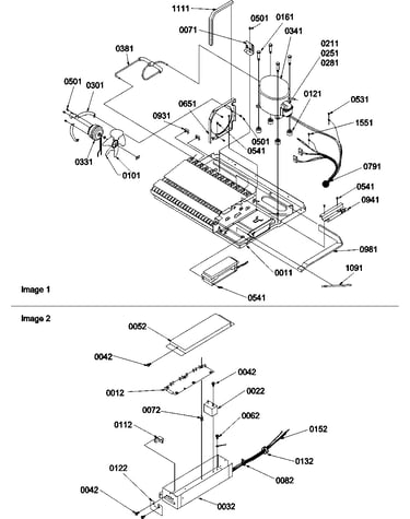 Machine compartment & muffler assy.