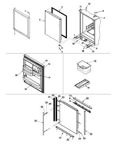 Refrigerator door