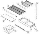 Maytag GT2123NEHW shelves & accessories diagram