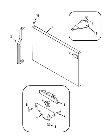 Freezer outer door