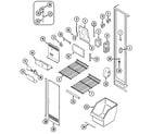 Maytag GS20B4D3EV freezer compartment diagram