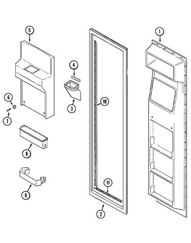 Freezer inner door