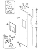Freezer outer door