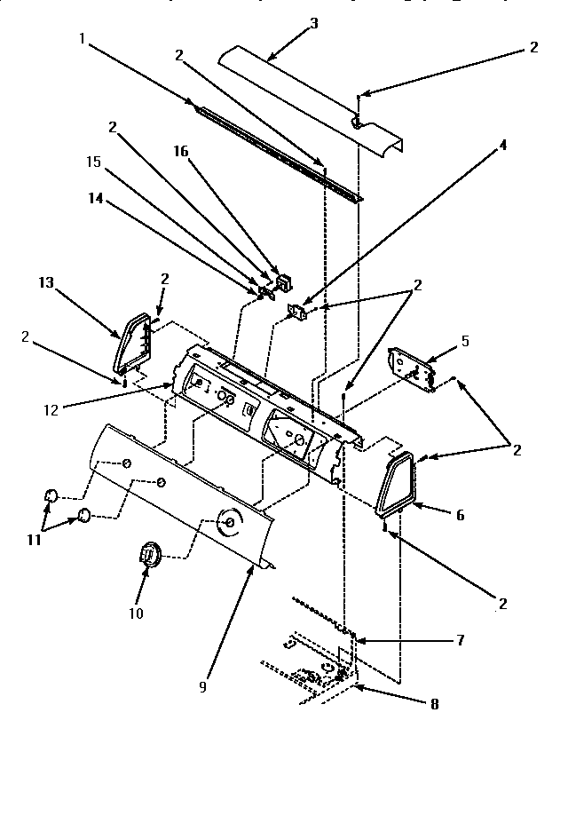 Graphic panel, control hood & controls