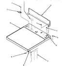 Cabinet top & control hood rear panel