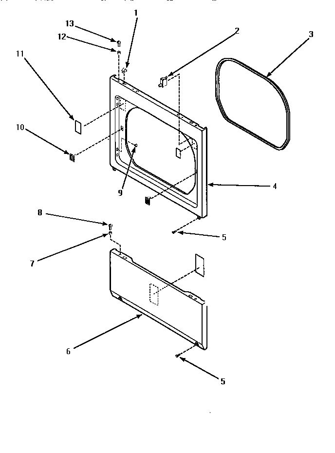 Lower access panel, front panel & seal