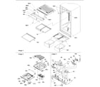 Amana DRT1802AW-PDRT1802AW0 interior cabinets & drain block assy diagram