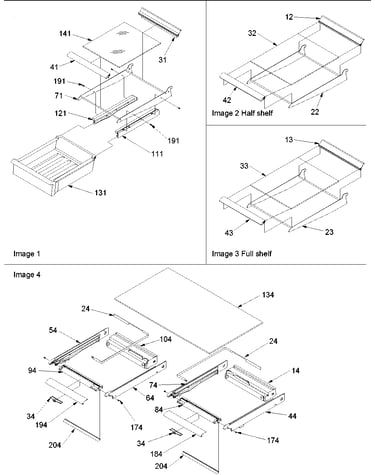Shelving & crisper frame assy