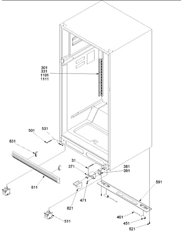 Ladders, lower cabinet