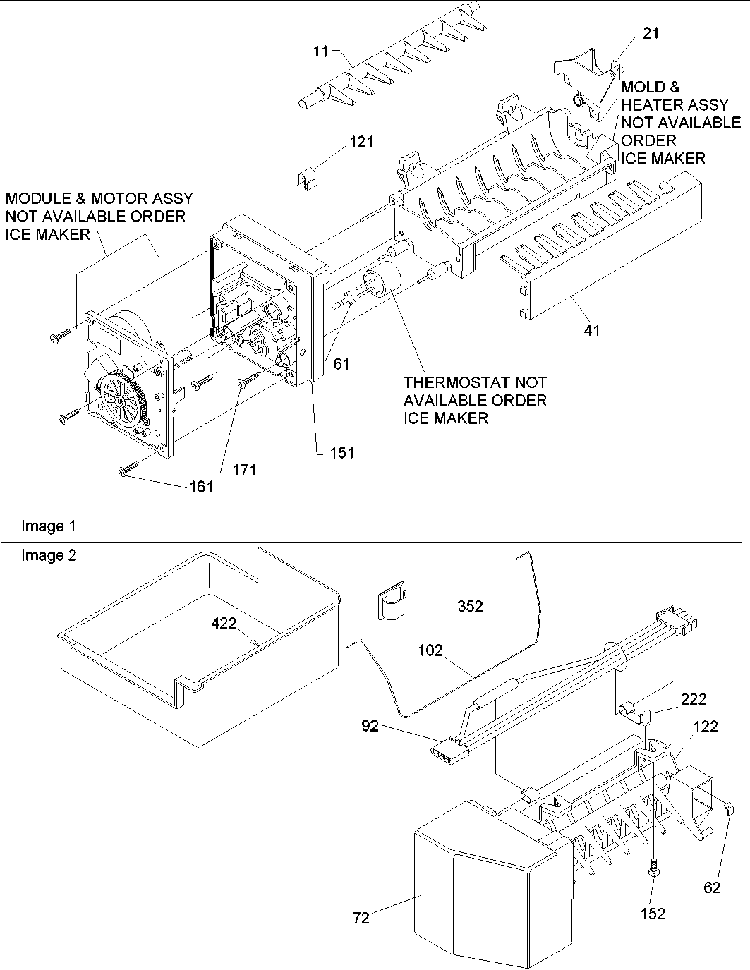 ICE MAKER ASSY & PARTS