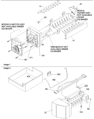 Ice maker assy & parts