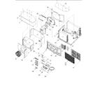 Amana AAC202SRA-PAAC202SRA0 chassis assembly diagram