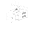 Amana AAC242SRA-PAAC242SRA0 outer case assembly diagram