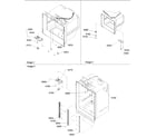 Amana BB20VE-P1321301WE shelf ladders & light assy diagram