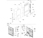 Amana BB20VSE-P1321301WS door panels & grille diagram