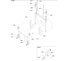 Amana BRF20VW-P1321303WW bottom hinges & rollers diagram