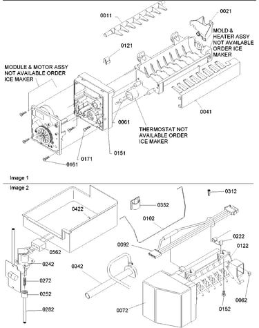 Ice maker assy & parts