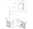 Amana BB20VPSE-P1321308WB door panels & grille diagram