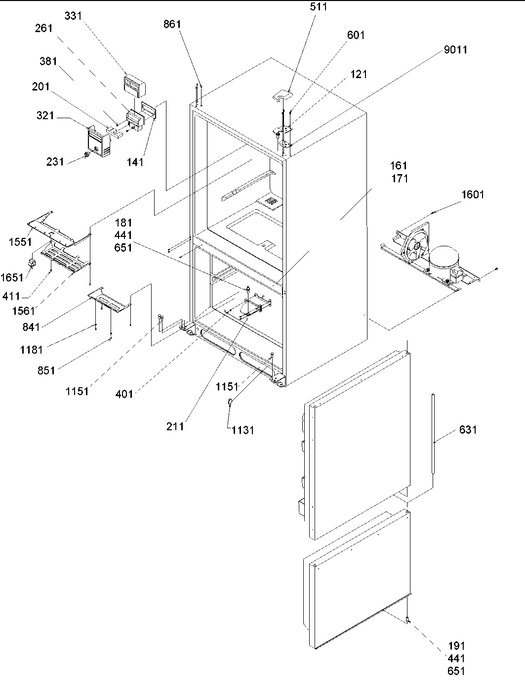 CONTROL, HINGES & SHIELDS