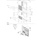 Amana BRF20VCPER-P1321312WB contour panels,  handles & grille diagram