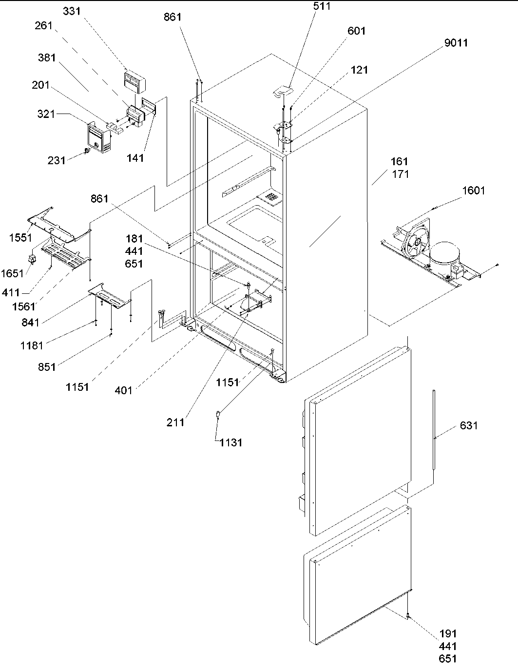 CONTROL, HINGES & SHIELDS