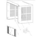 Amana AAC051FRA-PAAC051FRA0 outer case assembly diagram