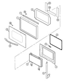 Door (upper & lower-mew6630bab/baq/baw)