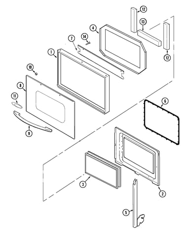 Door (upper & lower-acb6260ab/aw)