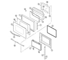 Amana ACB6260AS door (upper & lower acb6260as) diagram