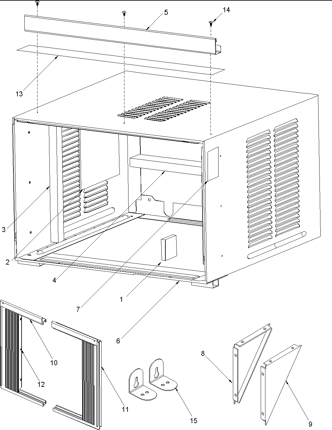 Outer case assembly