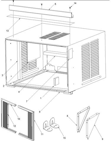Outer case assembly