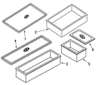 Jenn-Air JWD7530CDX drawer pans (accessory only) diagram