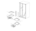 Maytag PSD268LGES-PPSD268LGS1 deli and ref shelf diagram
