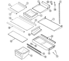 Maytag GT2426PVCW shelves & accessories diagram