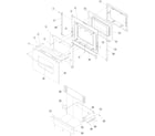 Amana ACS4250AB-PACS4250AB oven door and storage drawer diagram