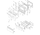 Amana ACS7270AW0 oven door and storage drawer diagram