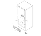Amana AFU1202BW freezer compartment diagram
