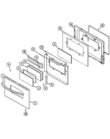Door (lower/mer6870aac)