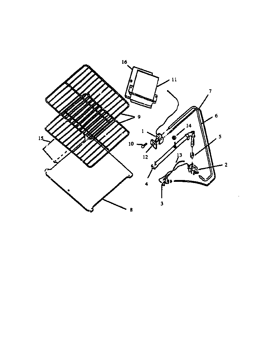 Lower oven  compnt with spark ign