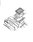 Broiler  compnt slide out panel/drawer
