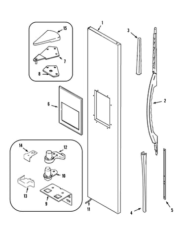 Freezer outer door