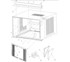 Amana AAC081SRA-PAAC081SRA0 outer case assembly diagram