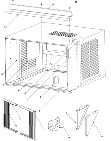 Outer case assembly