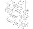 Maytag MSD2454GRQ shelves & accessories diagram