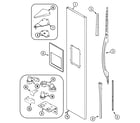 Maytag PSD2450GRB freezer outer door diagram