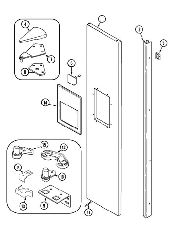 Freezer outer door (jsd2789ges)