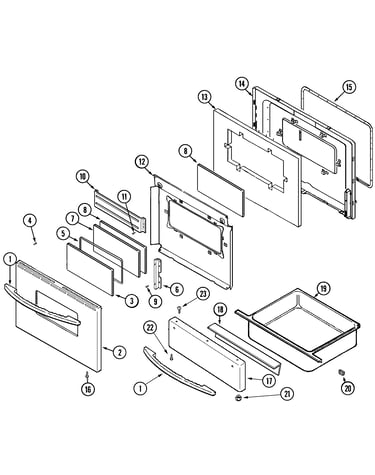 Door/warming drawer (stl)